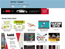 Tablet Screenshot of guitargame.net